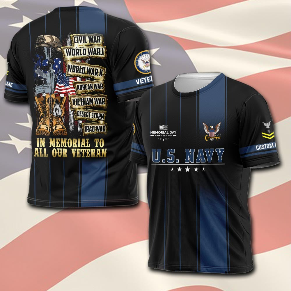 U.S Navy – T-shirt –  Freedom Valor Tribute