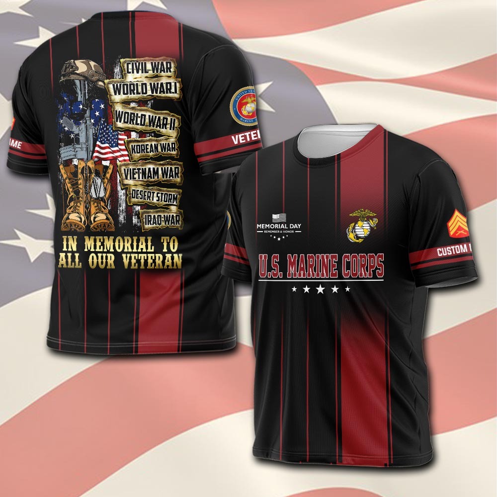 U.S Marine Corps – T-shirt – Freedom Valor Tribute