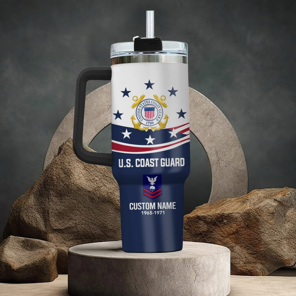 US Coast Guard – Tumbler 40oz - Heritage Wave Emblem