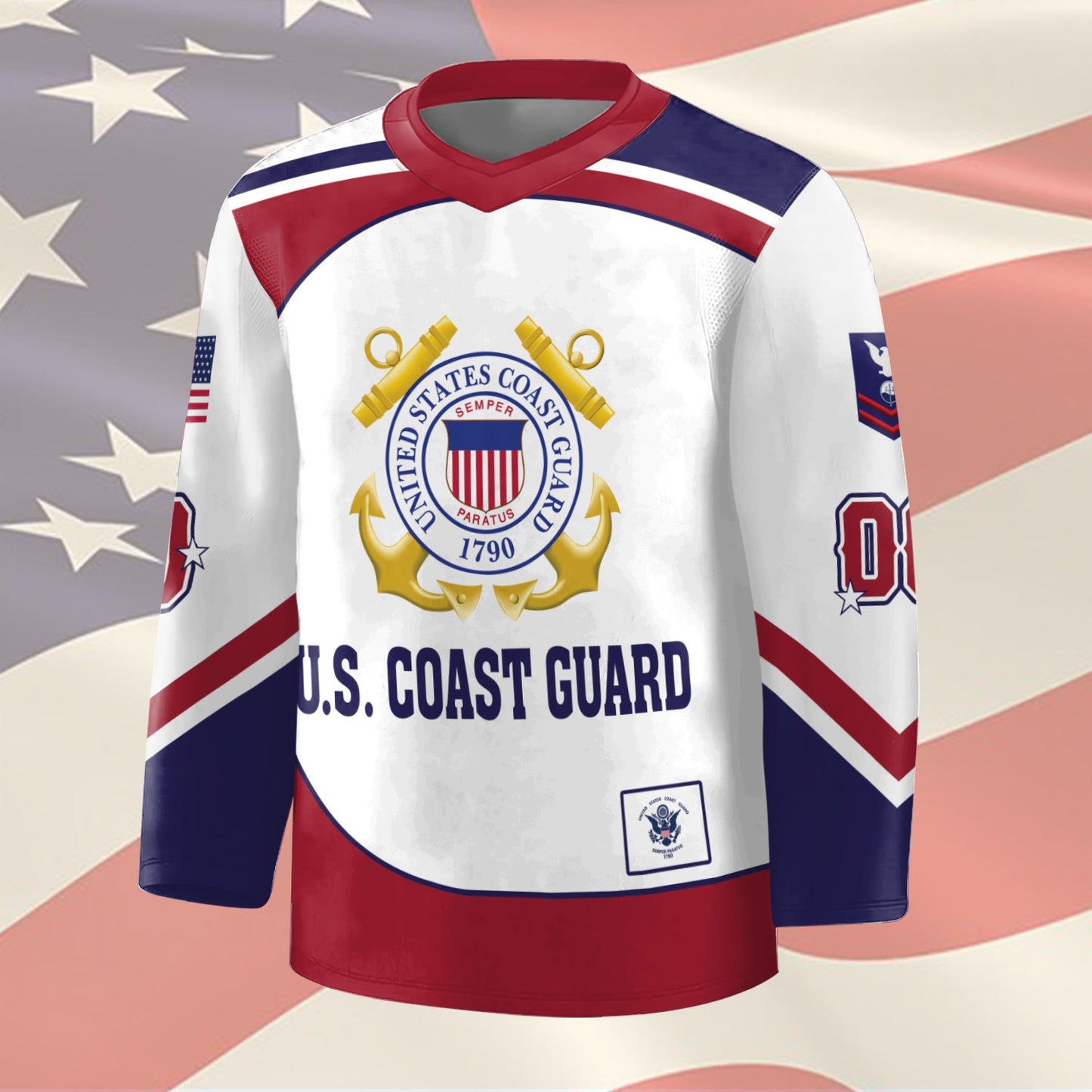 US Coast Guard – Hockey Jersey – Patriot Freedom Jersey