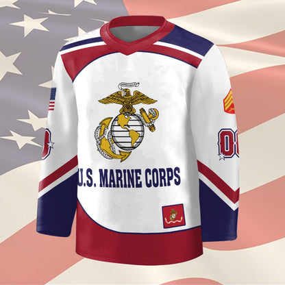 US Marine Corps – Hockey Jersey –  Patriot Freedom Jersey