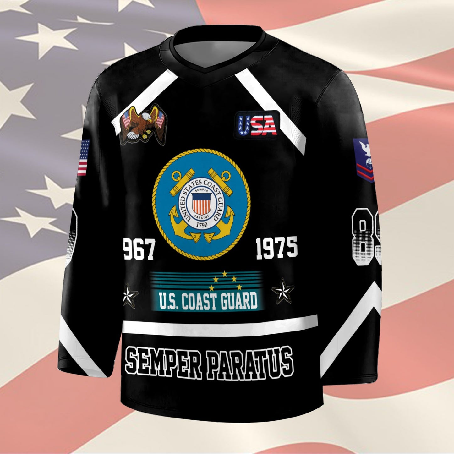 US Coast Guard – Hockey Jersey – Tactical Number Jersey