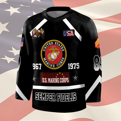 US Marine Corps – Hockey Jersey –  Tactical Number Jersey