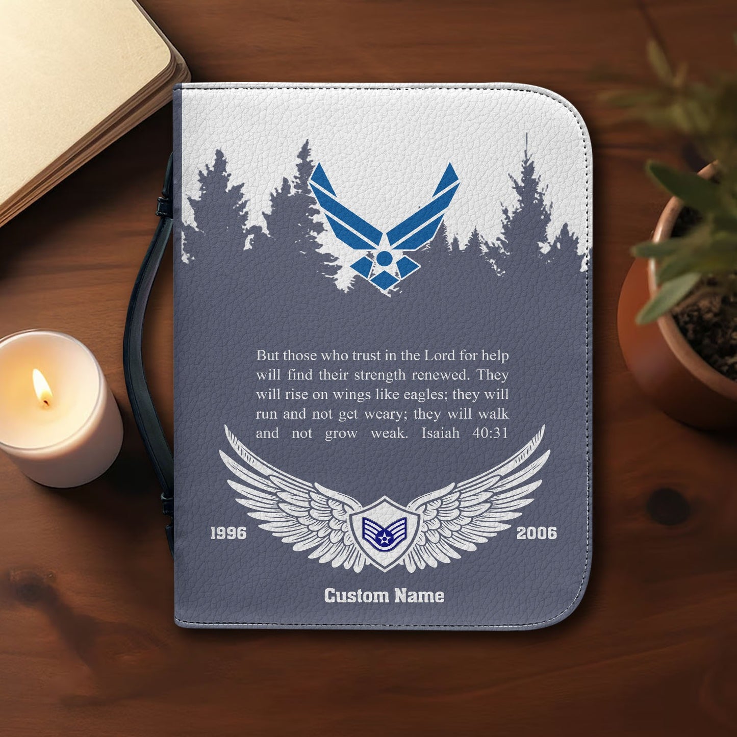 US Air Force – Bible Cover – Guardian Wings Cross