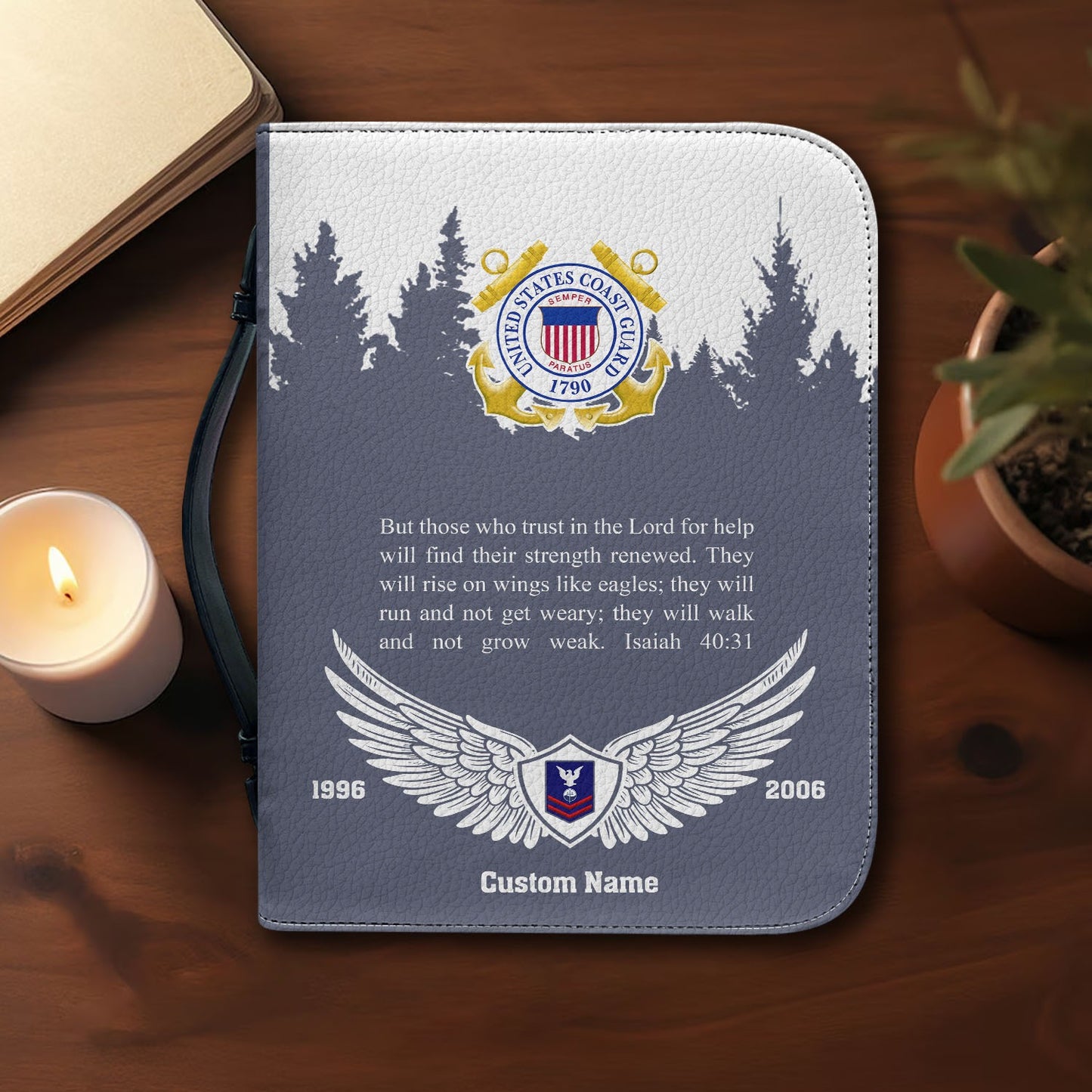 US Coast Guard – Bible Cover – Guardian Wings Cross
