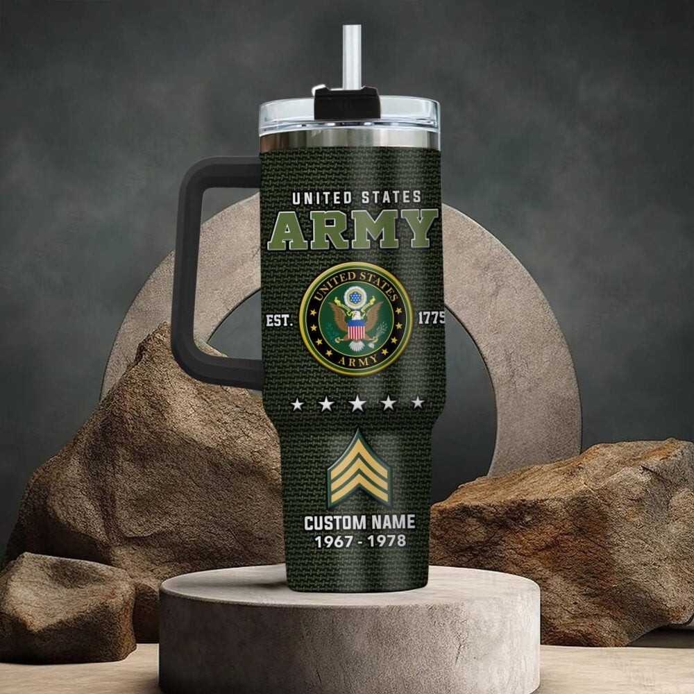 US Army – Tumbler 40oz - ONLY TWO DEFINING FORCES HAVE EVER OFFERED TO DIE FOR YOU