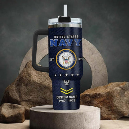 US Navy – Tumbler 40oz - ONLY TWO DEFINING FORCES HAVE EVER OFFERED TO DIE FOR YOU