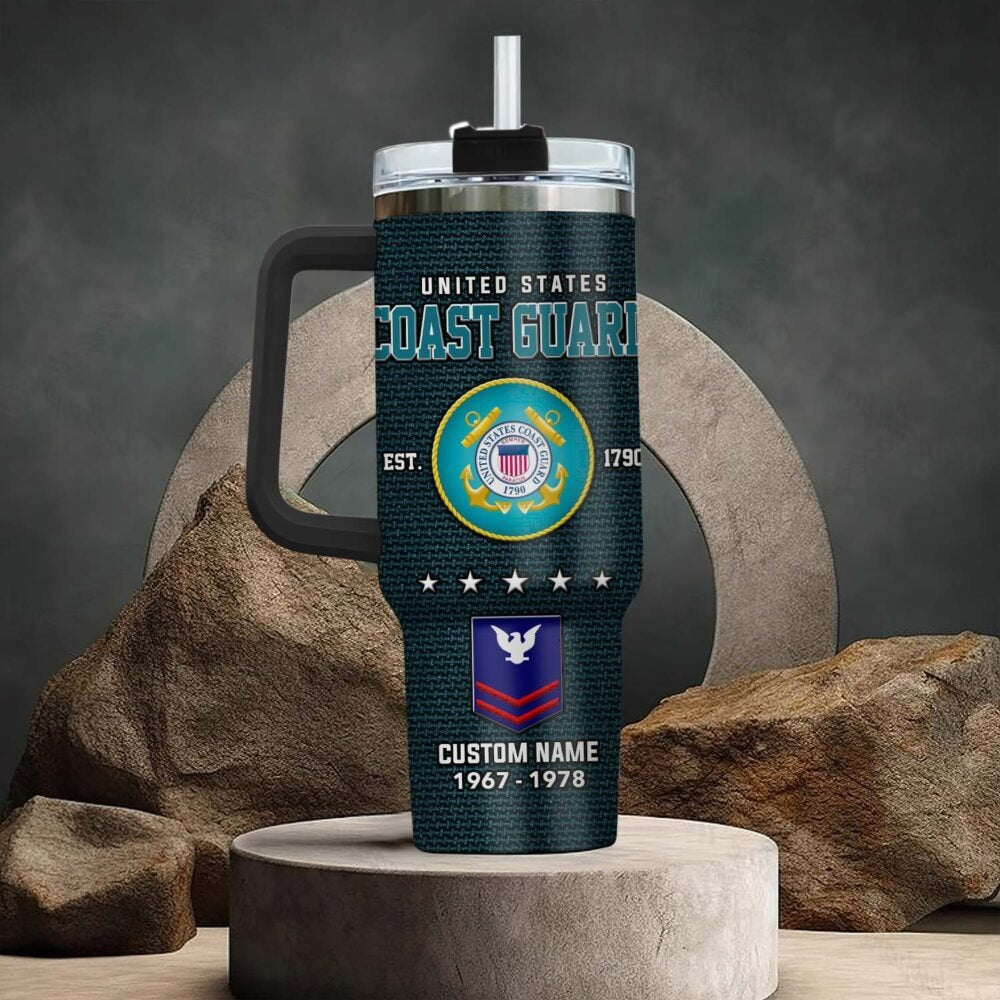 US Coast Guard – Tumbler 40oz -ONLY TWO DEFINING FORCES HAVE EVER OFFERED TO DIE FOR YOU