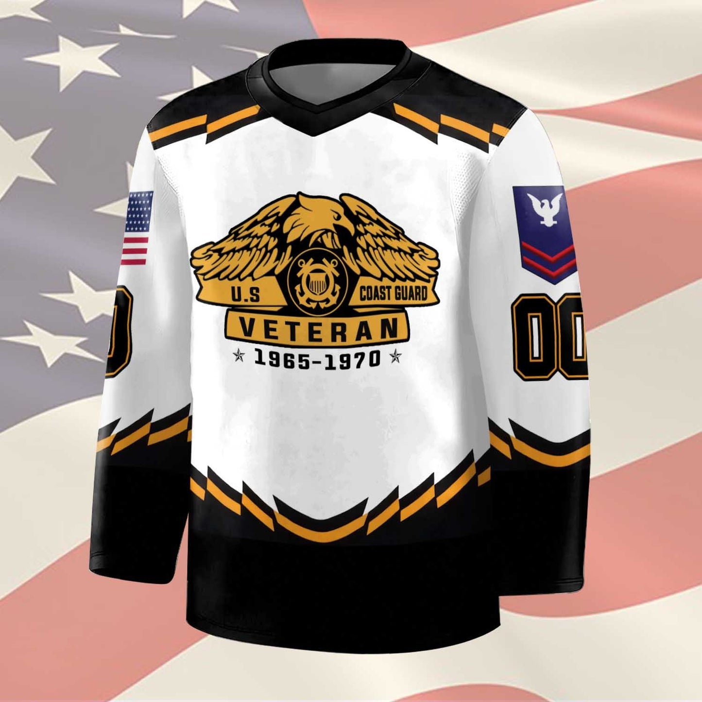 US Coast Guard – Hockey Jersey – Honor Eagle Emblem
