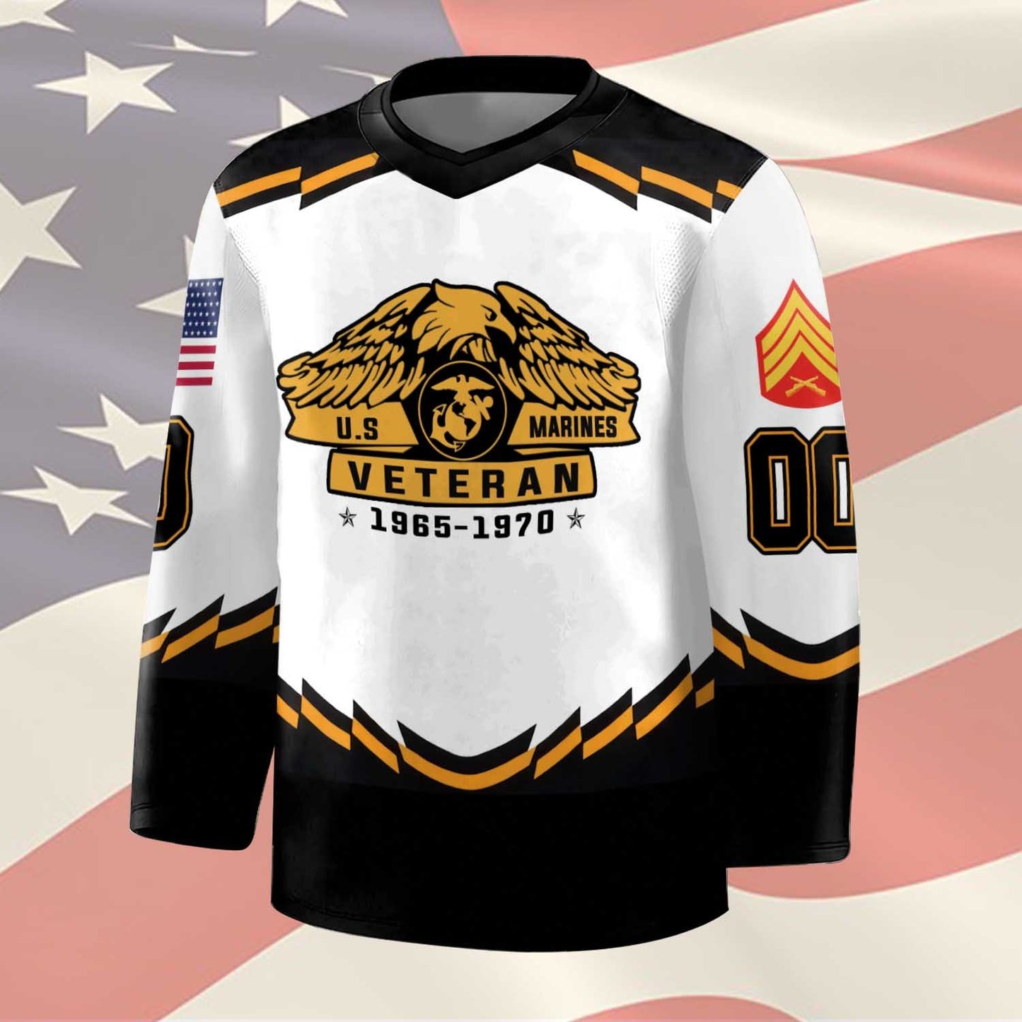 US Marine Corps – Hockey Jersey –  Honor Eagle Emblem