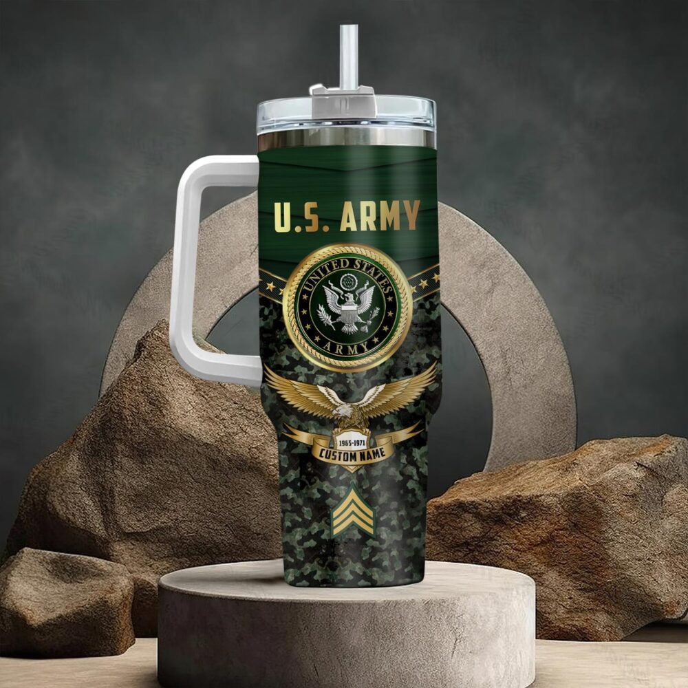 US Army – Tumbler 40oz -  Military camouflage pattern