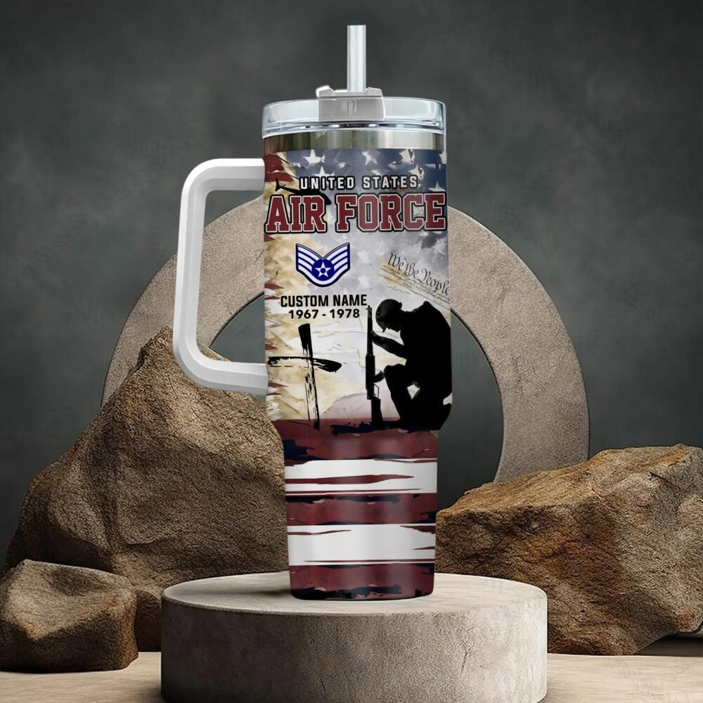 US Air Force – Tumbler 40oz - Vintage Memorial Silhouette