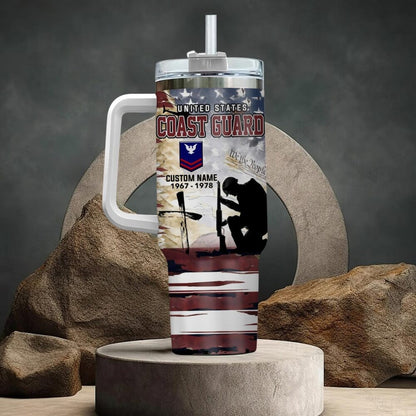 US Coast Guard – Tumbler 40oz - Vintage Memorial Silhouette