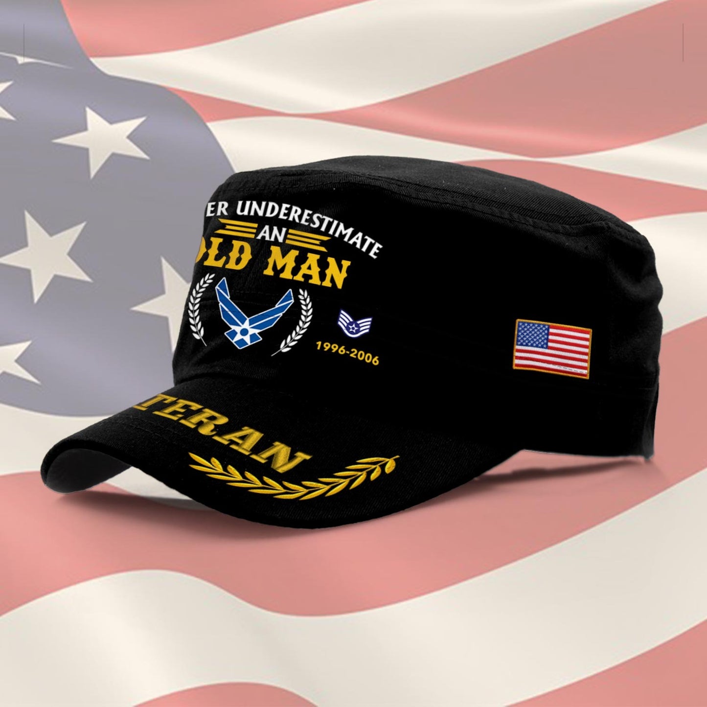 US Air Force – Military Cap - Never Underestimate An Old Man
