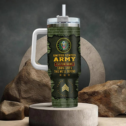 US Army – Tumbler 40oz -  Broken brick pattern