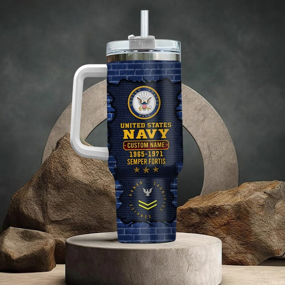 US Navy - Tumbler 40oz - Broken brick pattern