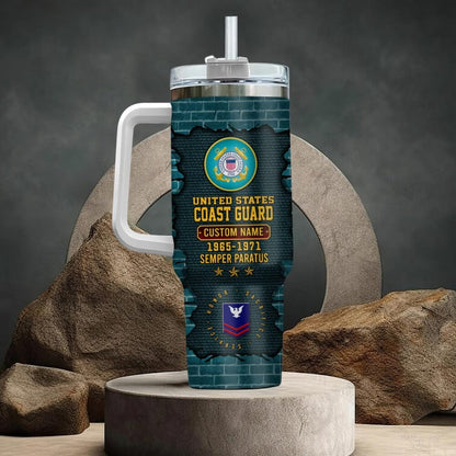US Coast Guard - Tumbler 40oz - Broken brick pattern