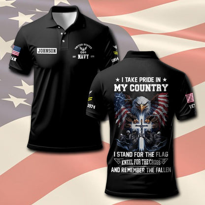 U.S Navy – T-shirt – I TAKE PRIDE IN MY COUNTRY