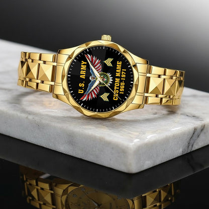 US Army – Diamond-Cut Bezel Watch – Eagle Honor Dial