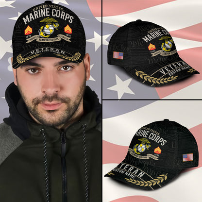 US Marine Corps – Classic Cap – Veteran Custom Name