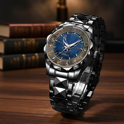 US Air Force – Diamond-Cut Bezel Watch – Patriot Guardian Dial