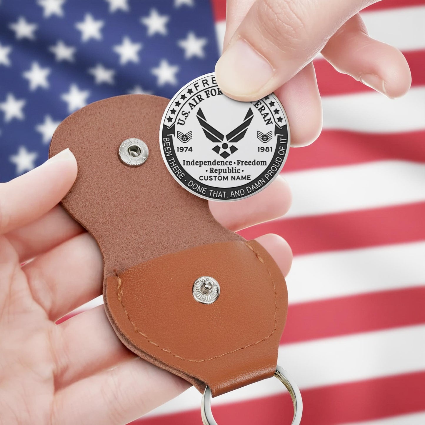US Air Force – Military Printed Challenge Coin – Patriot Spirit Medallion