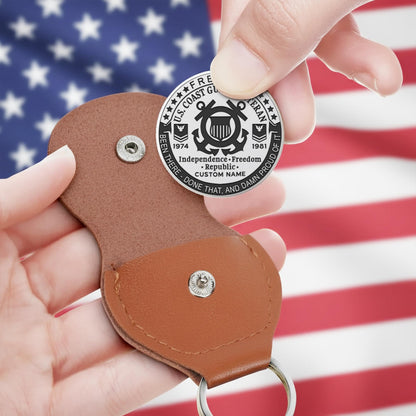 US Coast Guard – Military Printed Challenge Coin –  Patriot Spirit Medallion