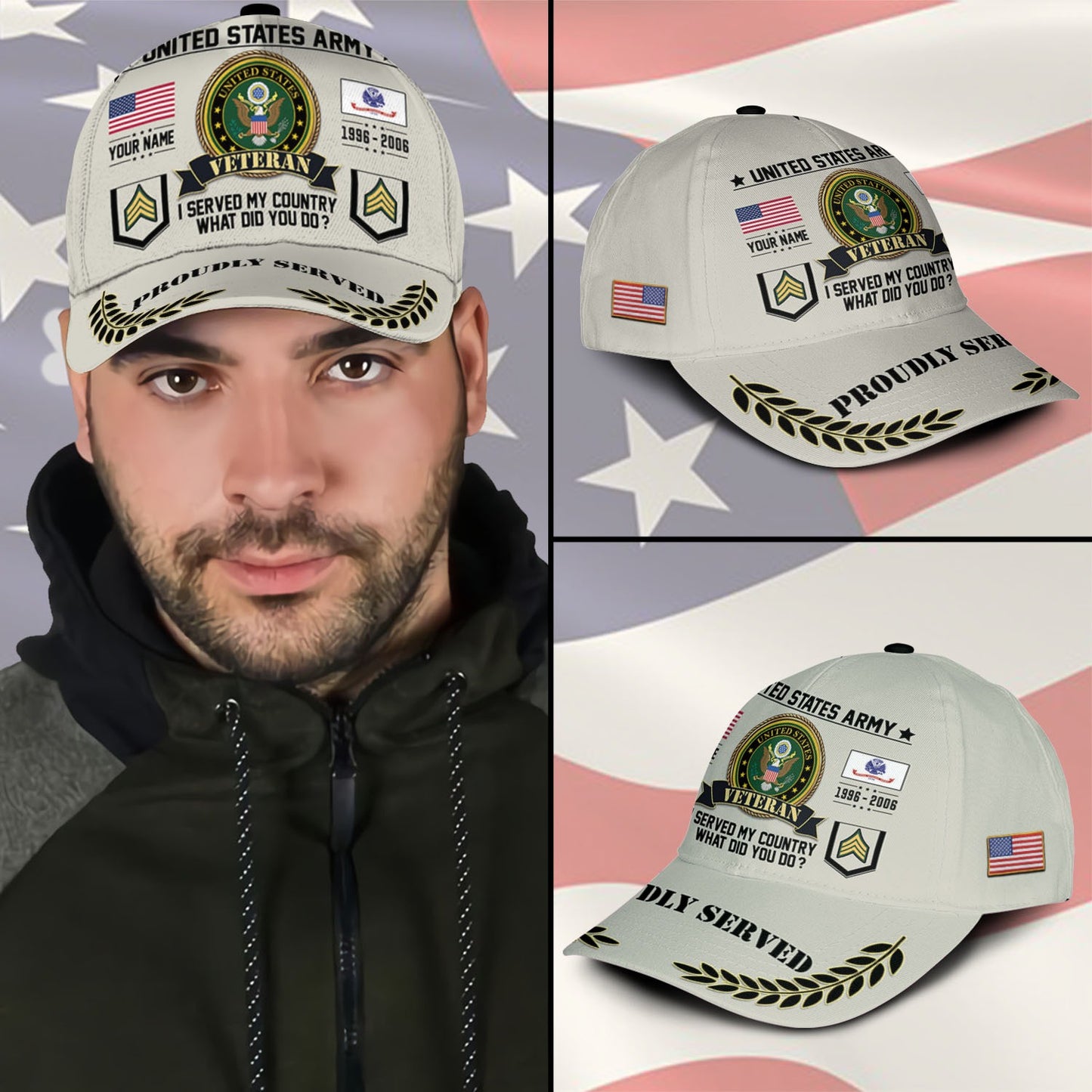 US Army – Classic Cap – Veteran Honor Patch