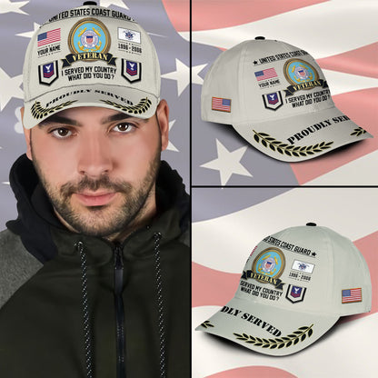 US Coast Guard – Classic Cap –  Veteran Honor Patch