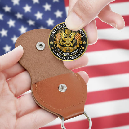 US Army – Military Printed Challenge Coin – Patriot Gold Seal