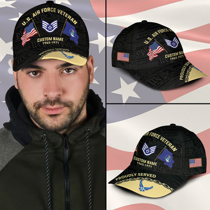 US Air Force – Classic Cap – Proudly Served - Flag