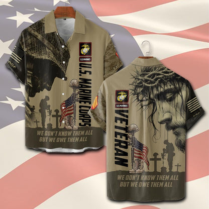 U.S Marine Corps – T-shirt – WE DON'T KNOW THEM ALL BUT WE OWE THEM ALL