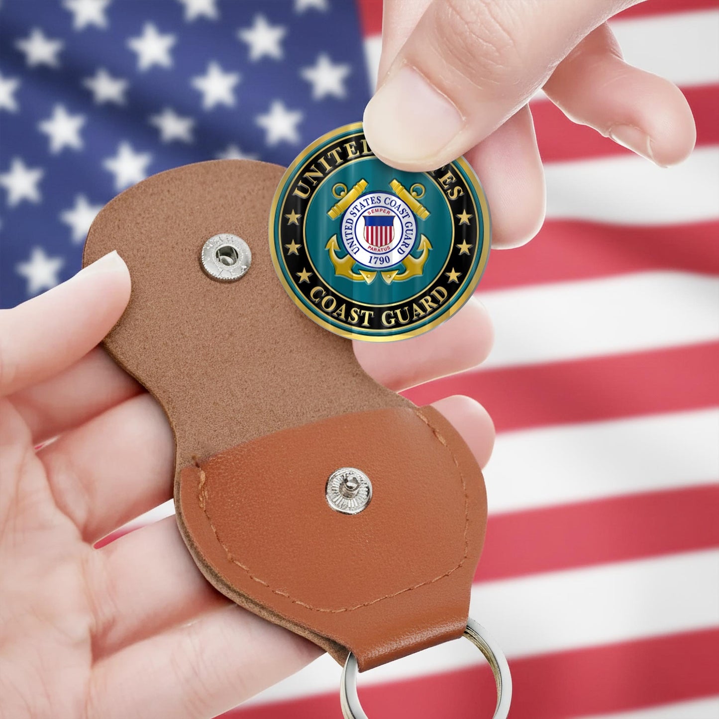 US Coast Guard – Military Printed Challenge Coin –  National Pride Medallion