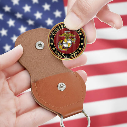 US Marine Corps – Military Printed Challenge Coin – National Pride Medallion
