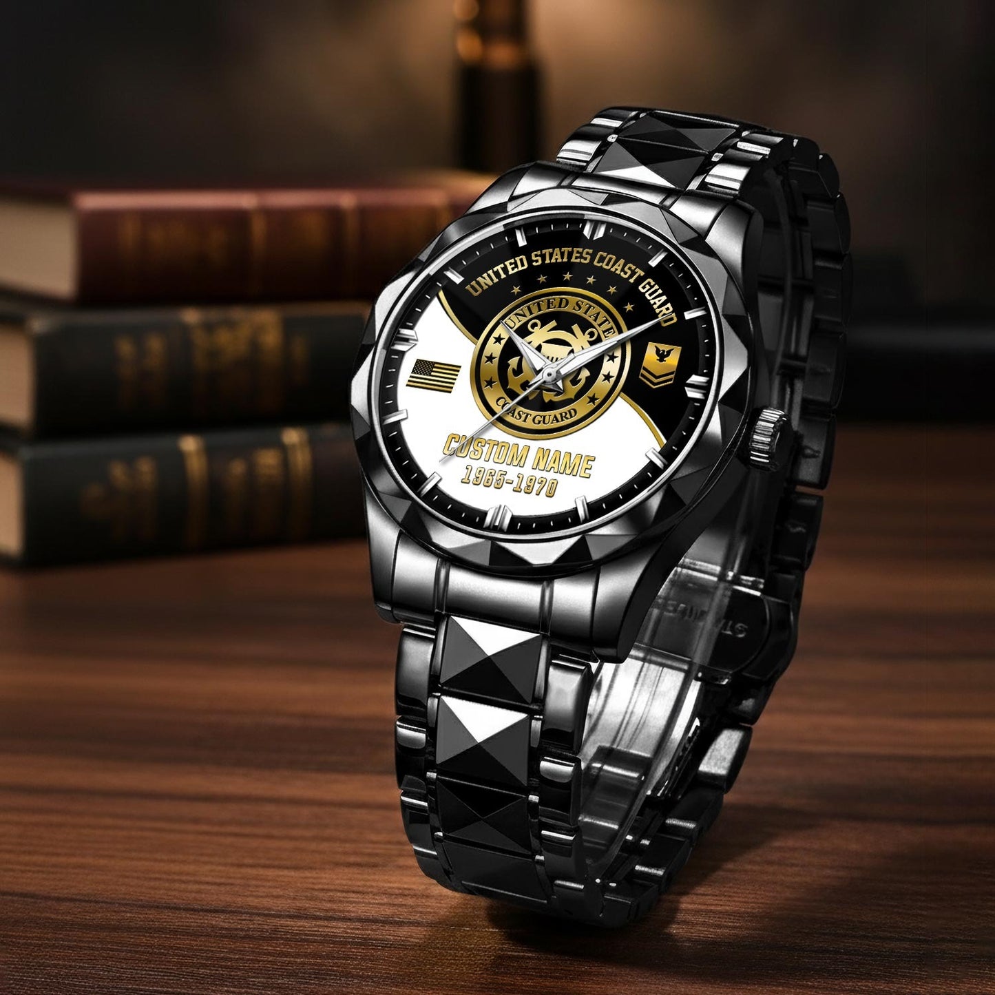 US Coast Guard – Diamond-Cut Bezel Watch – Imperial Service Watch
