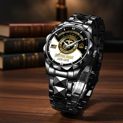 US Marine Corps – Diamond-Cut Bezel Watch – Imperial Service Watch