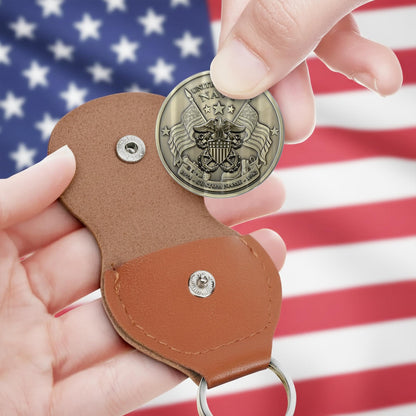 US Navy – Military Printed Challenge Coin – Service Salute Crest
