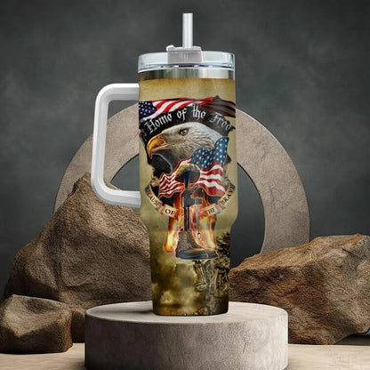 US Navy - Tumbler 40oz - Eagle, Fire and Ash