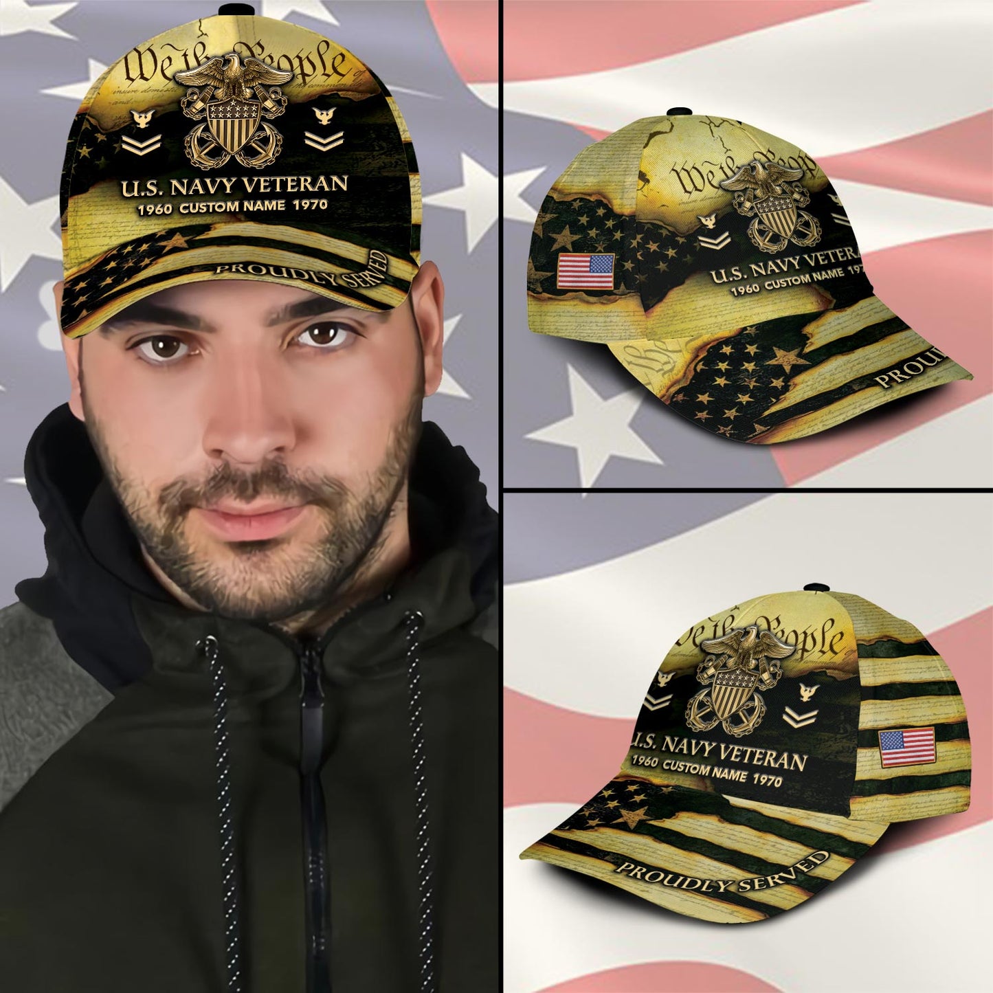 US Navy – Classic Cap – We The People - Gold