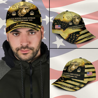 US Marine Corps – Classic Cap – We The People - Gold