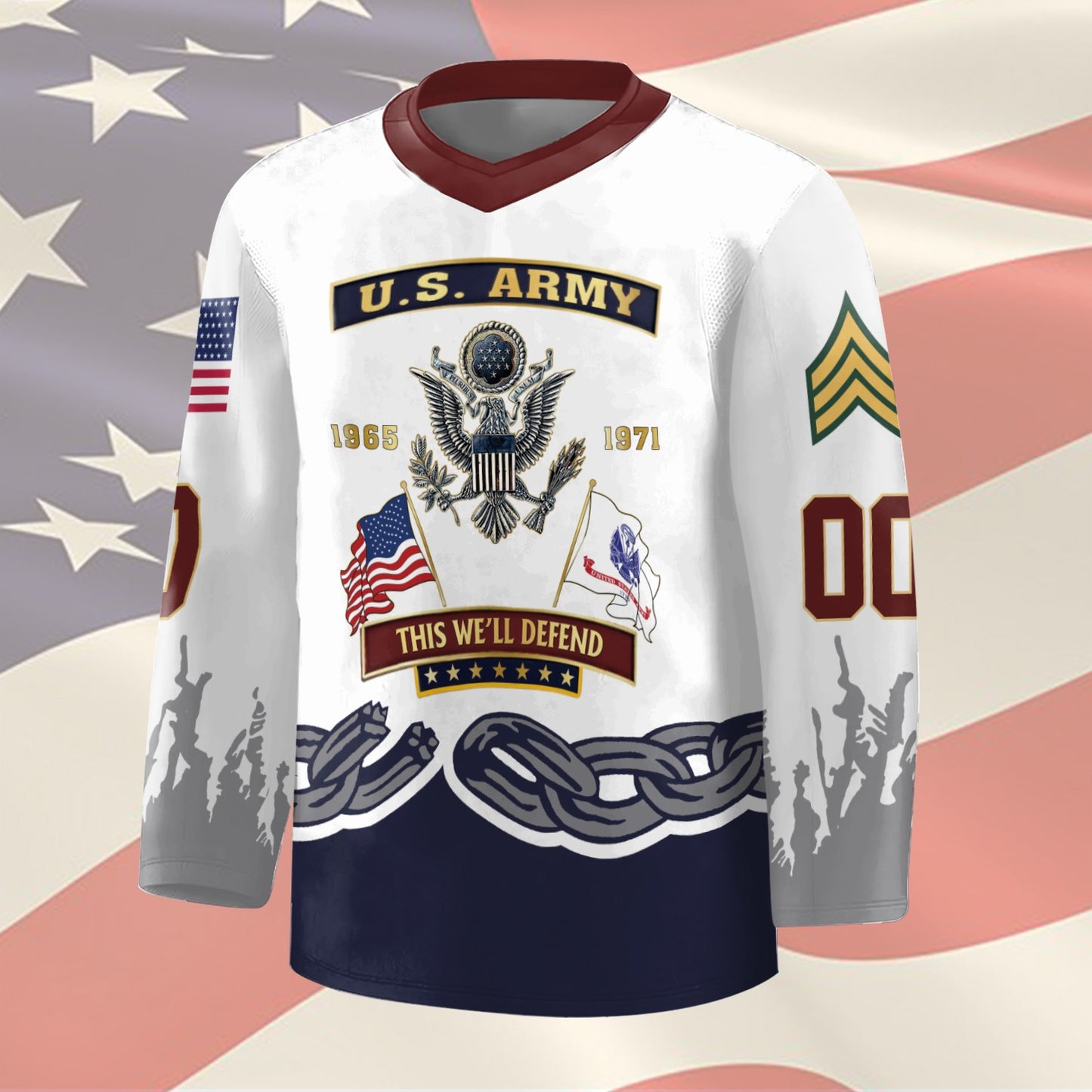 US Army – Hockey Jersey – Unbreakable Chain Emblem