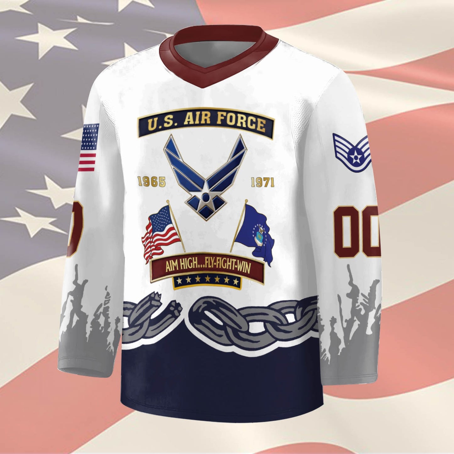 US Air Force – Hockey Jersey – Unbreakable Chain Emblem