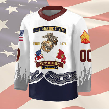 US Marine Corps – Hockey Jersey – Unbreakable Chain Emblem