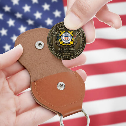 US Coast Guard – Military Printed Challenge Coin – Antique Bronze Memorial Crest