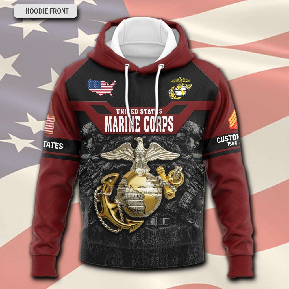 U.S Marine Corps – Hoodie – Pround Served
