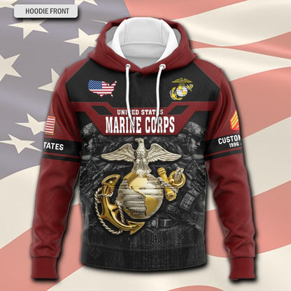 U.S Marine Corps – Hoodie – Pround Served