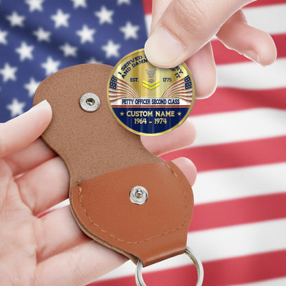 US Navy – Military Printed Challenge Coin – Patriotic Crest Coin