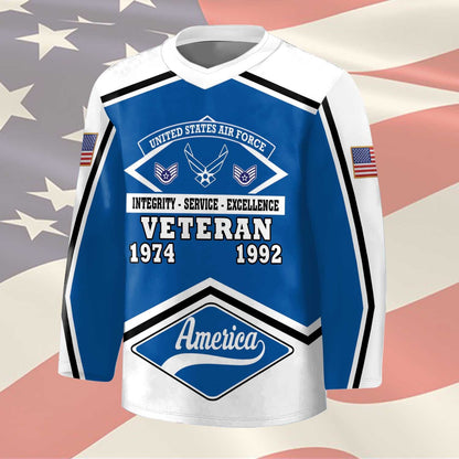US Air Force – Hockey Jersey – Honor Shield Pattern