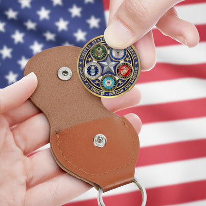 US Coast Guard – Military Printed Challenge Coin – Five Star Unity Crest