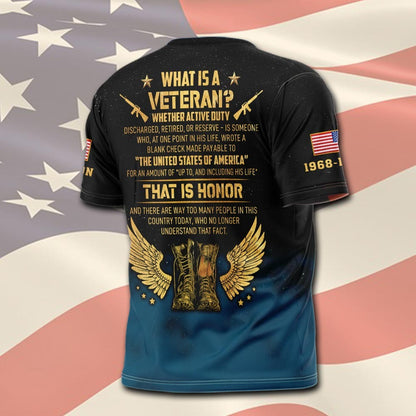 U.S Coast Guard – T-shirt – What is a Veteran?